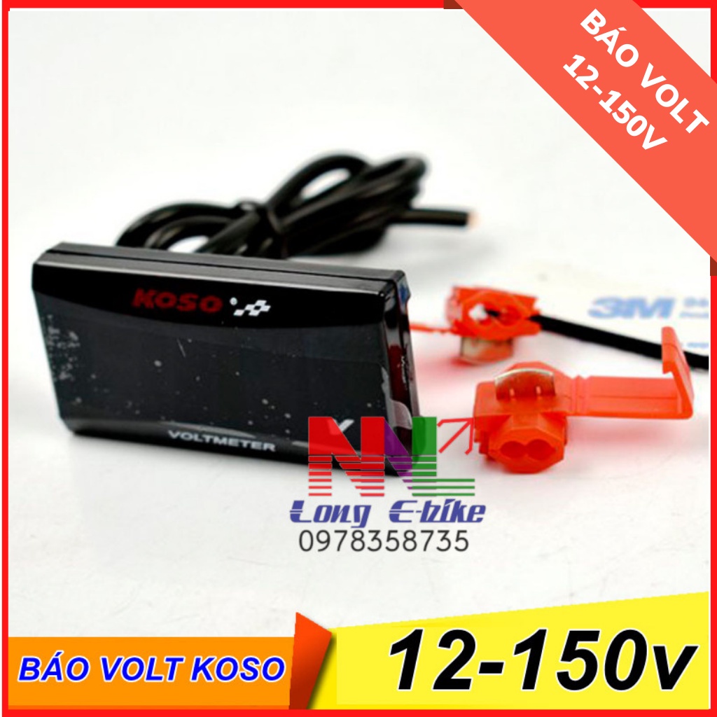 ✇đồng hồ báo volt koso 12-150v kèm giá đỡ