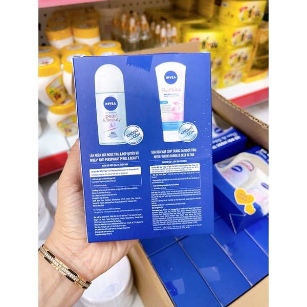 lăn ngăn mùi ngtrai  Nivea 50ml tặng rửa mặt 20g