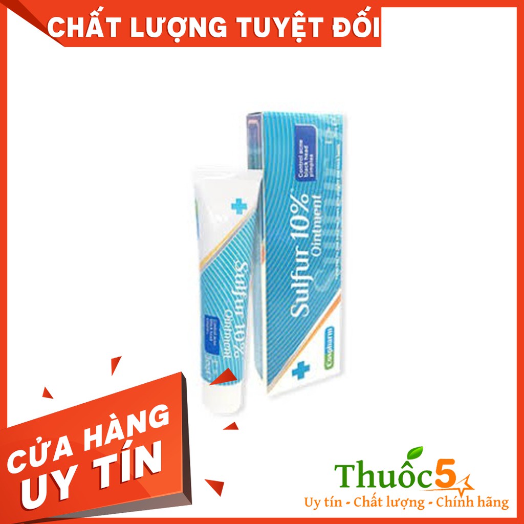 [Giá Gốc] Sulfur 10% Ointment – Kem mụn trứng cá, mụn đầu đen