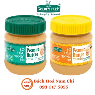 Bơ Đậu Phộng Mịn - Nguyên Hạt Golden Farm 170g