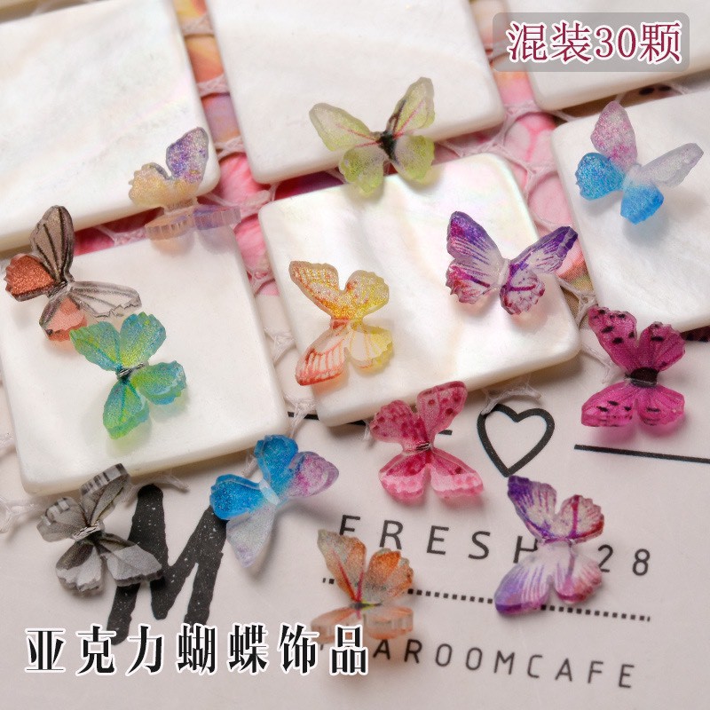 Charm bướm  M17 phong cách Hàn Quốc(set 40 chiếc)