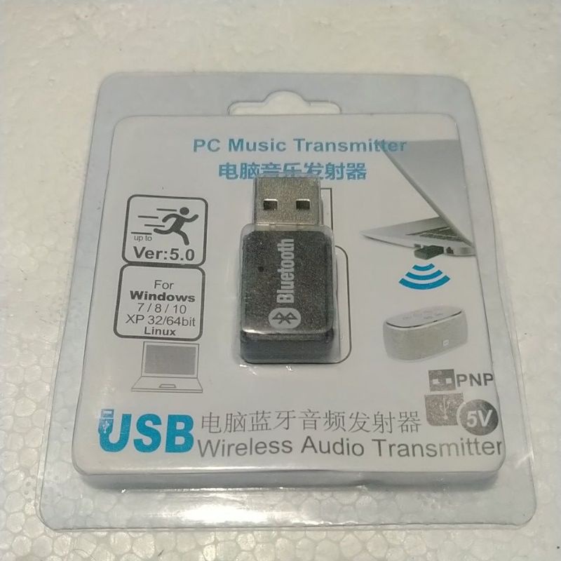 Usb Wireless Audio Transmitter 5.0 kết nối Bluetooth laptop PC với thiết bị anh thanh hỗ trợ Bluetooth