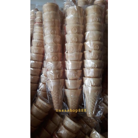 Bịch 10 cái bánh ốc quế ăn kem