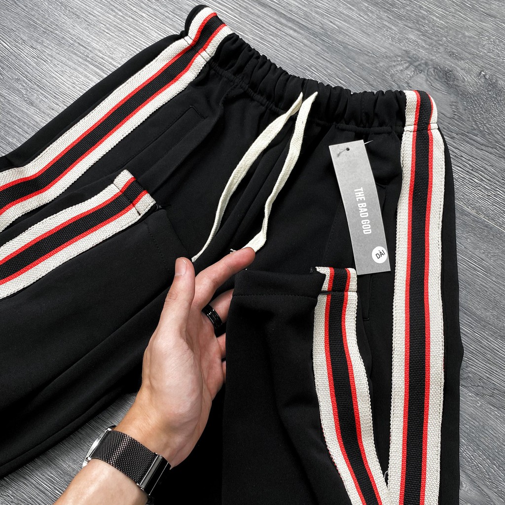 Quần The Bad God Basic Dài Họa Tiết Kẻ Đỏ Chất Liệu Poly Thoáng Mát - Lỗi 1 Đổi 1 | BigBuy360 - bigbuy360.vn
