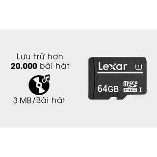 Thẻ nhớ MicroSD 64G Lexar UHS-I Class 10