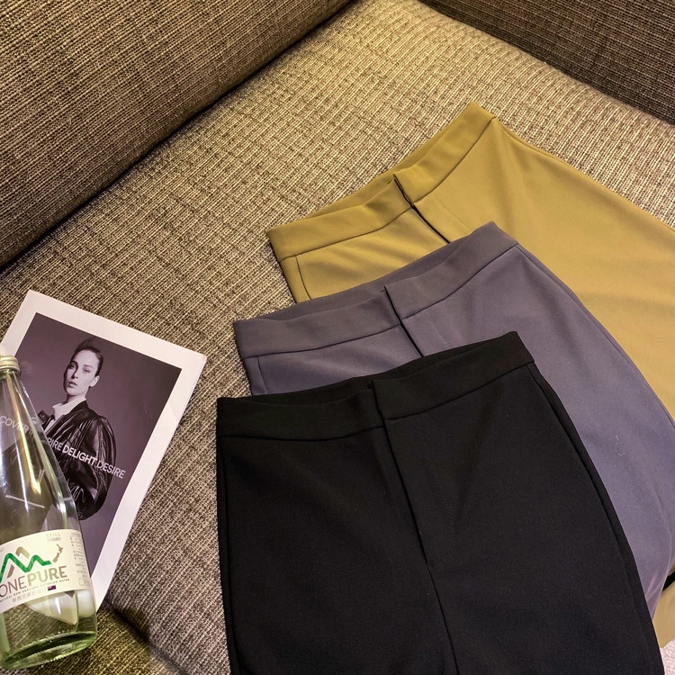 Quần dài lưng cao dáng ôm thời trang thu đông sành điệu | BigBuy360 - bigbuy360.vn