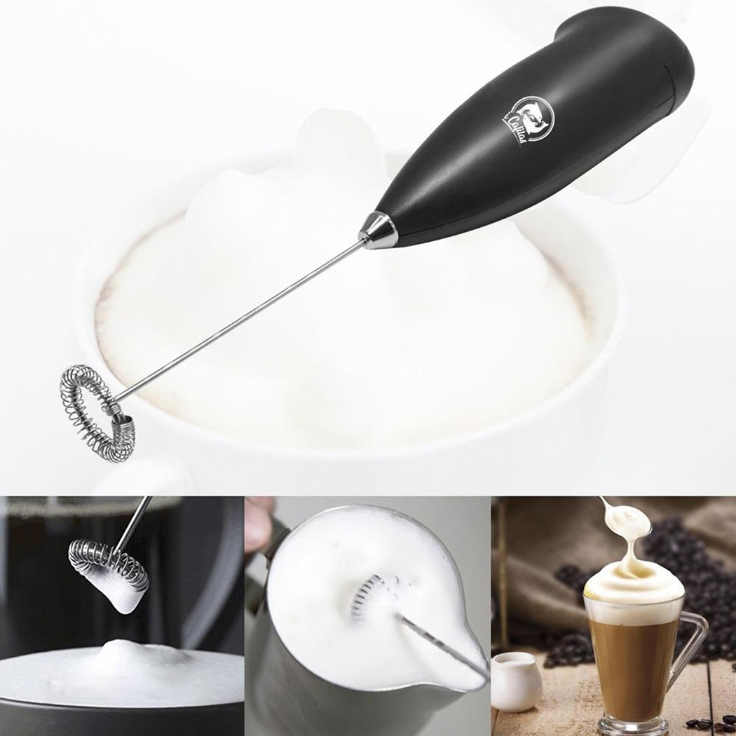 Mini Electric Whisk Mixer Stirrer Steel Hand Drill Mixer Stem Egg Beater Coffee Milk Frother Whipped Creamer Juice