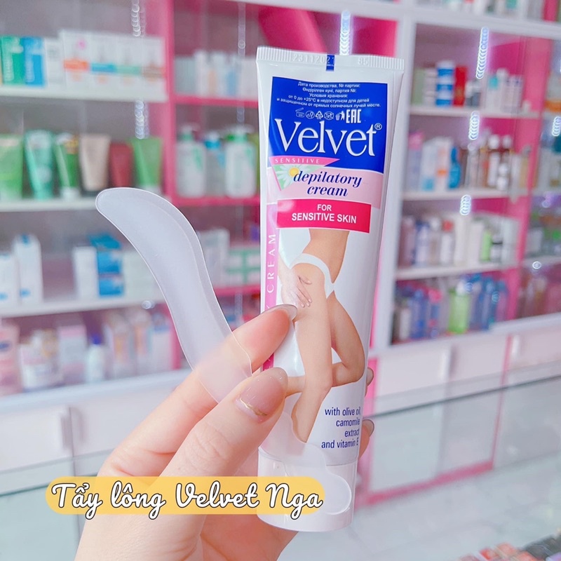 Kem Tẩy Lông Velvet Sensitive Nga 100ml