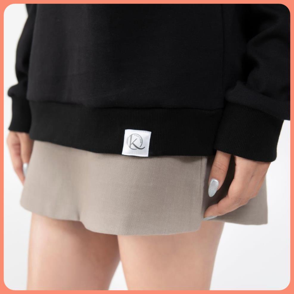Áo Nỉ Nữ Có Túi Khóa Tay Chất Nỉ Bông Cao Cấp Kumi, Áo Nỉ Sweater Nữ Basic Thời Trang Trẻ Trung Năng Động 2 Màu Đen-Ghi | BigBuy360 - bigbuy360.vn