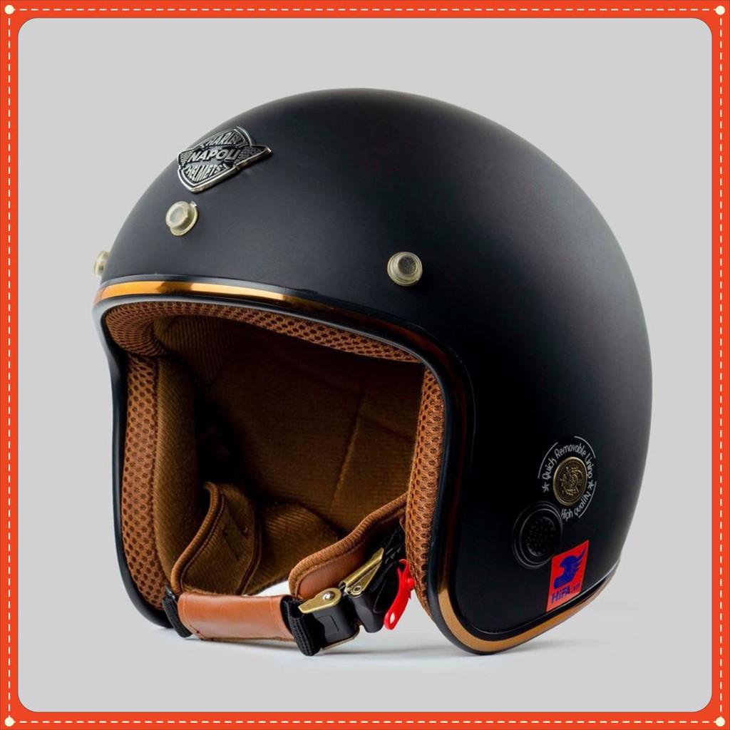 Mũ bảo hiểm 3/4 Napoli Sh Ruby New [HOT- ĐỦ MÀU]