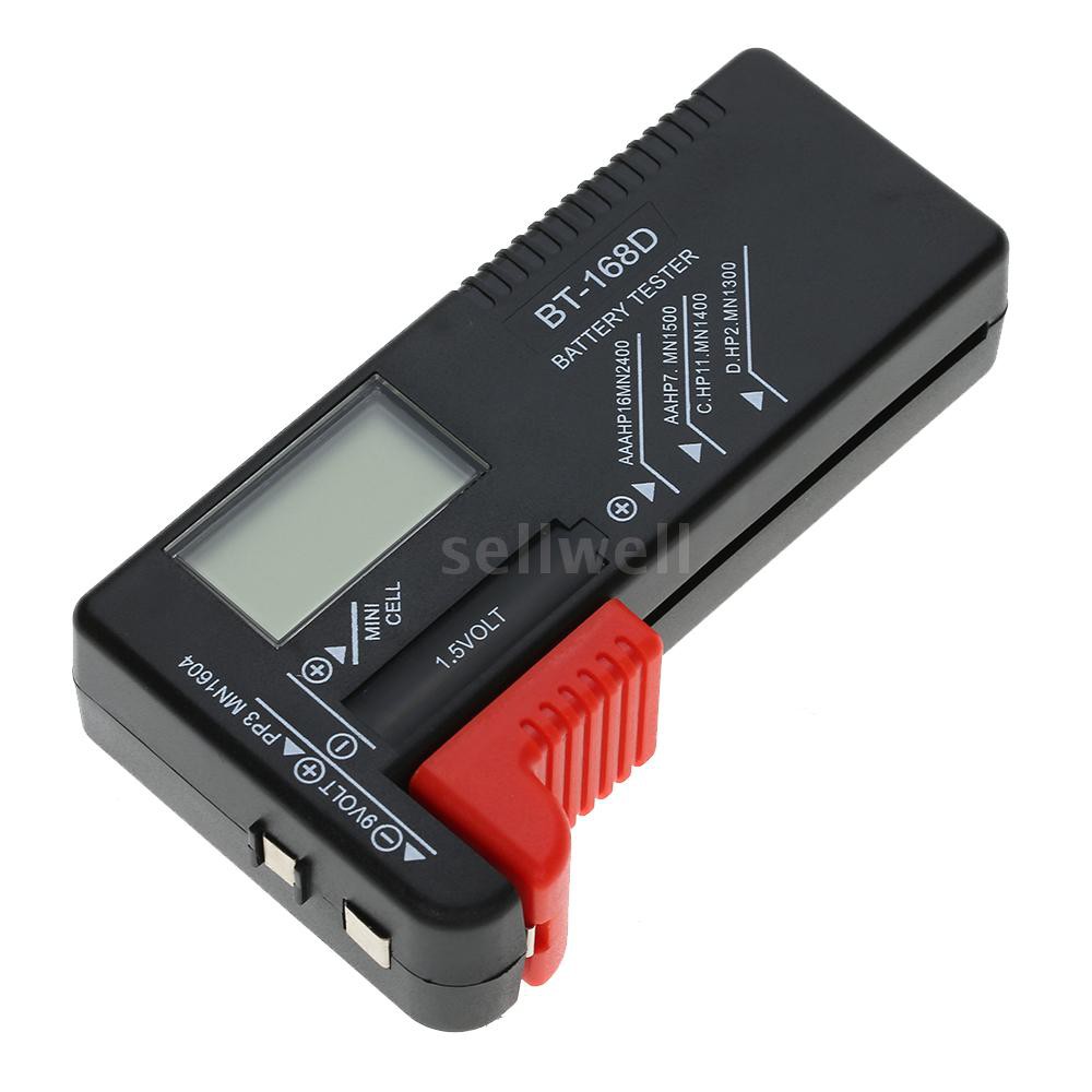 New AA/AAA/C/D/9V/1.5V Universal Button Cell Battery Volt Tester Checker Digital Display