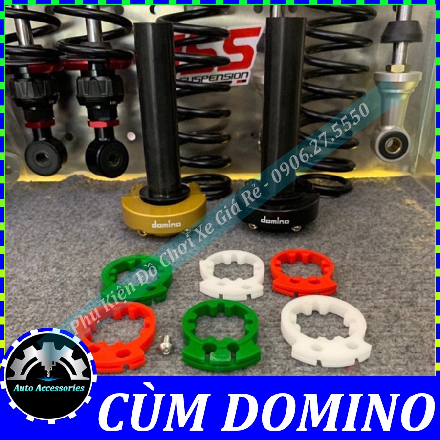 Cùm Tăng/ Cùm Tăng Tốc/ Cùm Domino - lắp đặt cho mọi dòng xe, 2 màu đen vàng