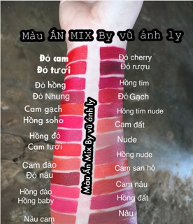 Màu đỏ rượu làm son HandMade