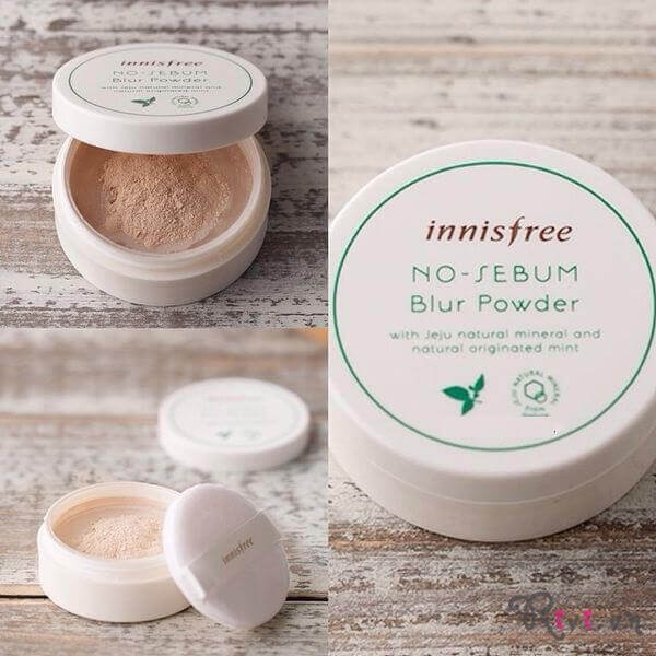 Phấn Phủ Kiềm Dầu Innisfree No Sebum Mineral,Blur Powder