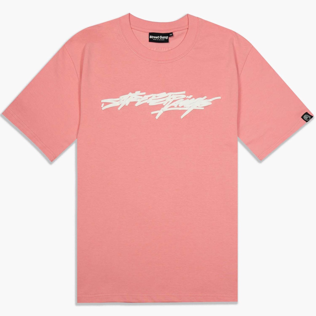 Áo thun Embossed Basic - Hồng - Street Gang
