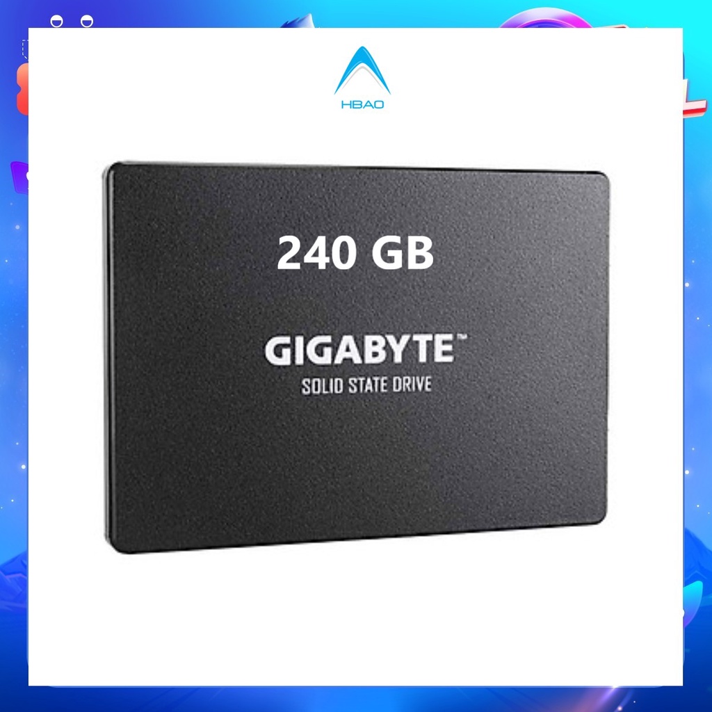 Ổ cứng SSD Gigabyte 240GB SATA 3 2,5 inch Đọc 500MB/s Ghi 420MB/s Chạy rất nhanh Ổn định Bền bỉ -  Hàng Chính hãng
