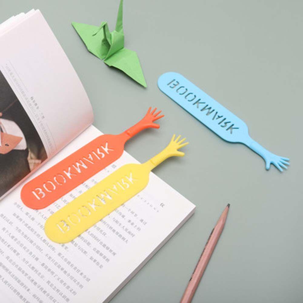 Hộp 4 Thẻ Ghi Chú Đánh Dấu Trang Sách Hình Ngón Tay