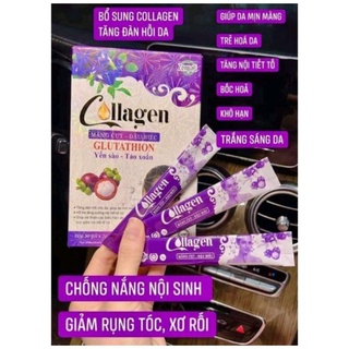 Collagen Măng Cụt Đậu Biếc Zenpali - Cốm Uống Đẹp Da 30 Gói