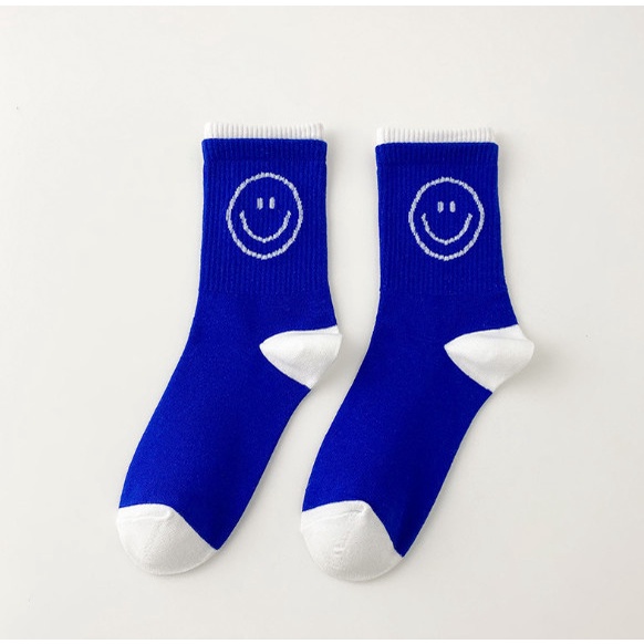 Vớ Tất XANH mặt cười cao cổ Nam Nữ phong cách trẻ trung, năng động.