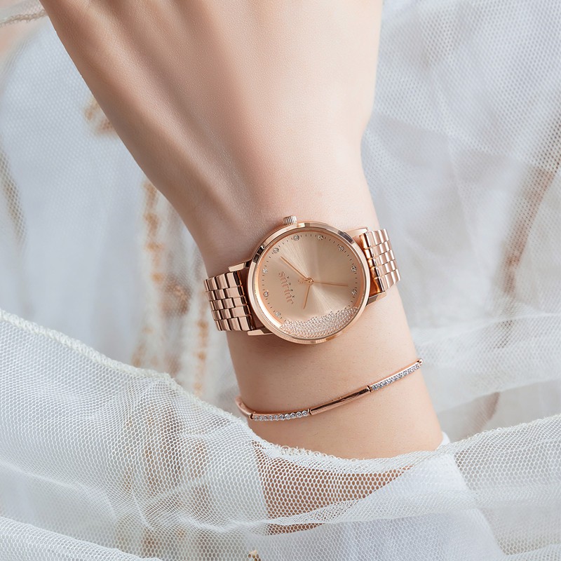 Đồng hồ nữ Julius JA-1283 dây thép | Julius Official