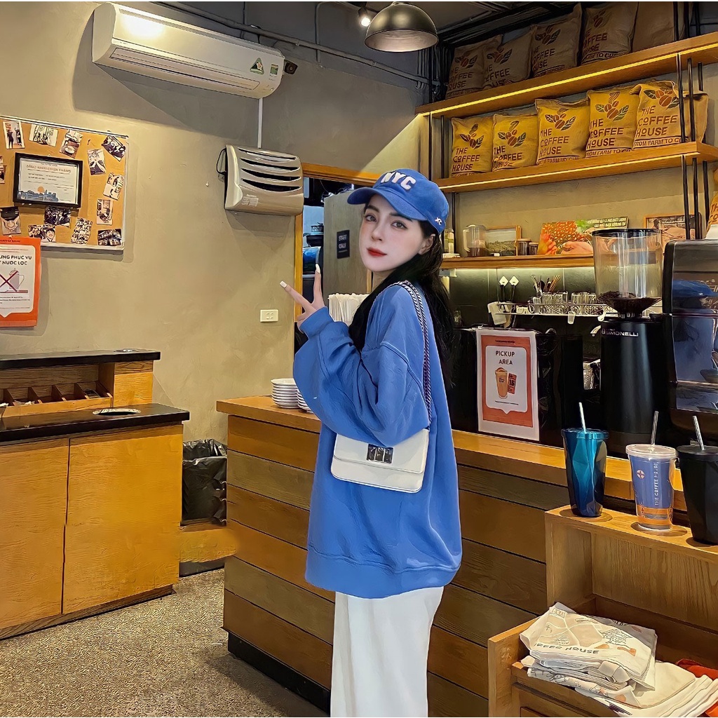 Áo nỉ sweater nữ form rộng dài tay chất nỉ Áo sweater OTTO trending Hàn Quốc - CUTE_ZOO | BigBuy360 - bigbuy360.vn