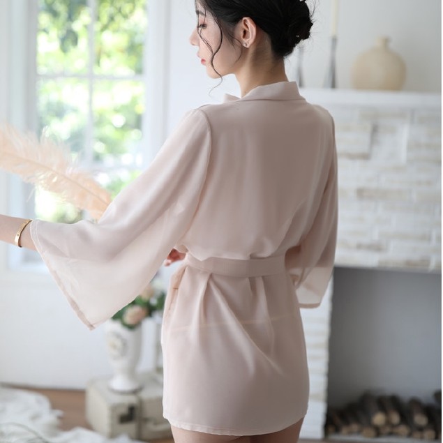 Female summer sexy shirt temptation kimono bathrobe nightgown underwear nightdress | BigBuy360 - bigbuy360.vn