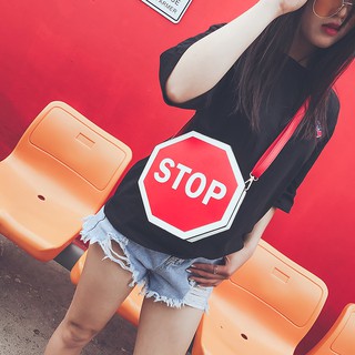 Túi da biển báo STOP cực chất _T662
