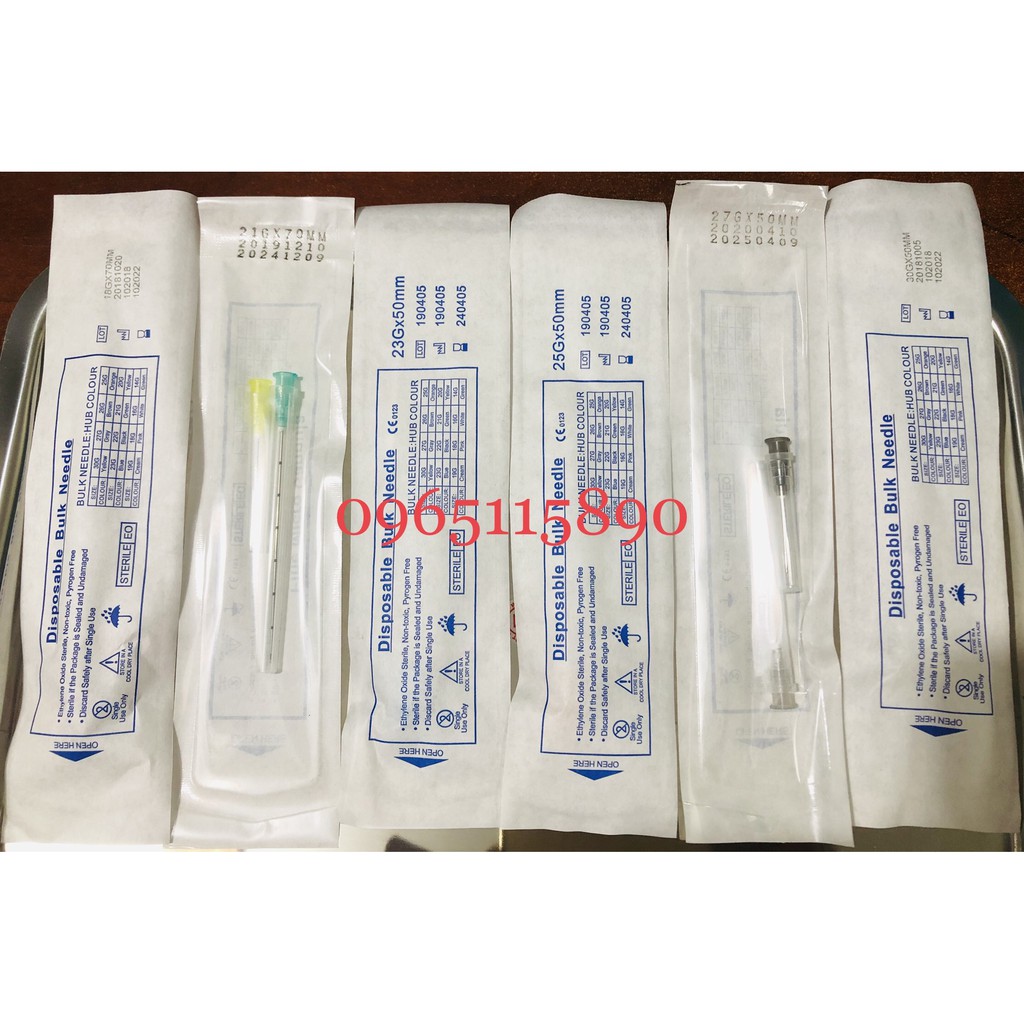 Kim đầu tù Cannula tiêm filler, botox, mỡ tự thân Hàn Quốc dùng trong spa, thẩm mỹ