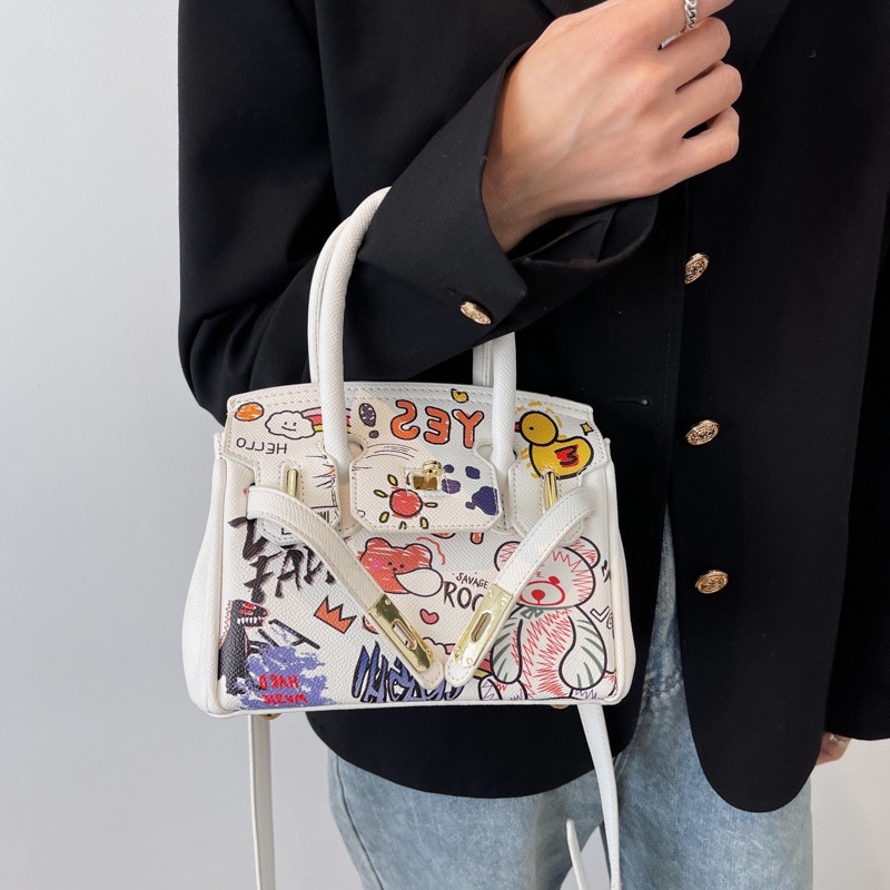 Túi Hơ mes hoạ tiết size 20 mẫu mới nhất 2022 siêu hót hàng chuẩn Q.c loại đẹp