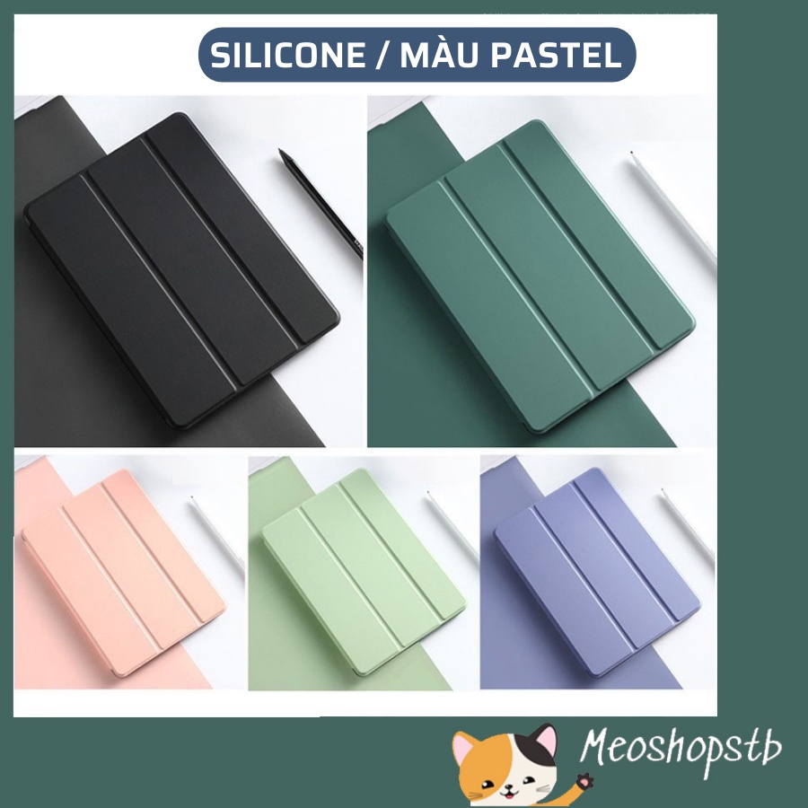 Ốp iPad Viền Silicon Màu Pastel (Không có khay bút)