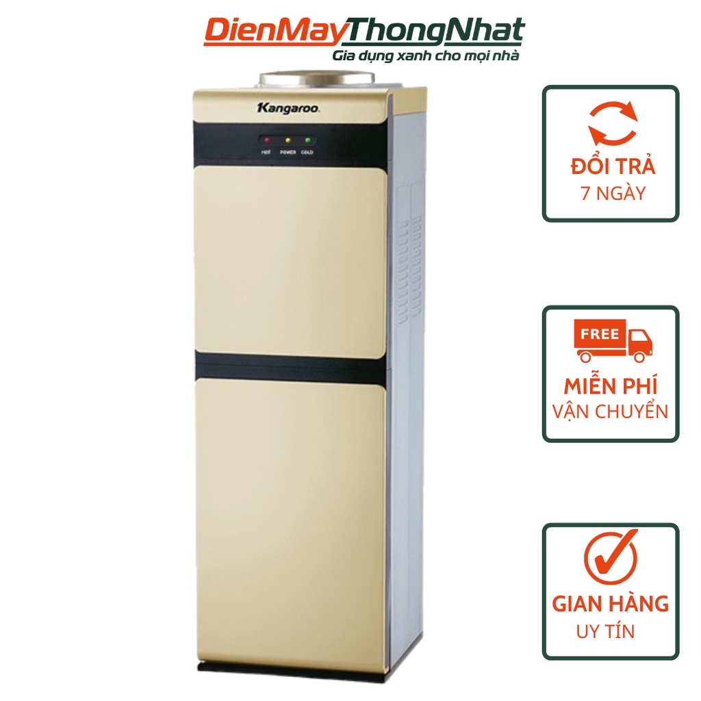 Máy làm nóng lạnh nước uống KG41H - Màu vàng Gold sang trọng - Có màn hình LED - Làm lạnh trực tiếp siêu tiện lợi