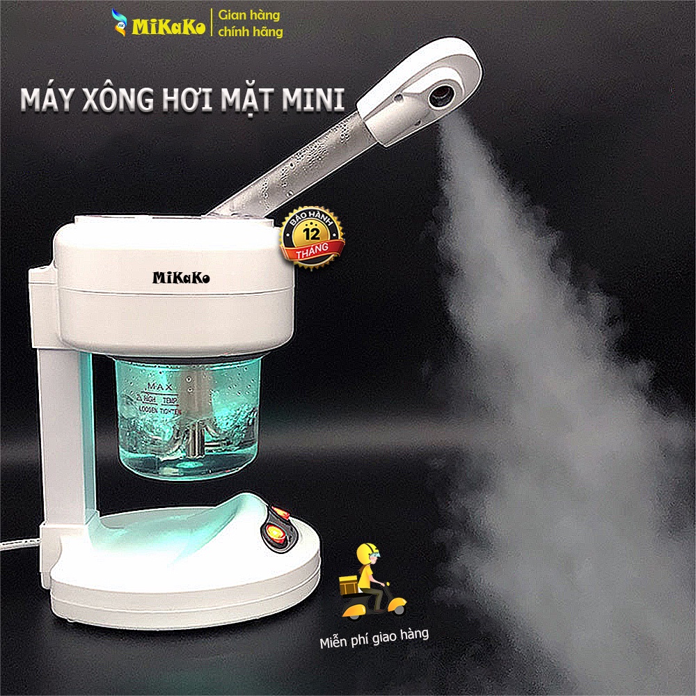 Máy Xông Hơi Mặt MiKaKo Dùng Cá Nhân hoặc Spa. Thiết kế nhỏ gọn di động, công suất 450W