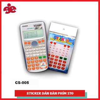 Sticker trang trí phím máy tính Casio