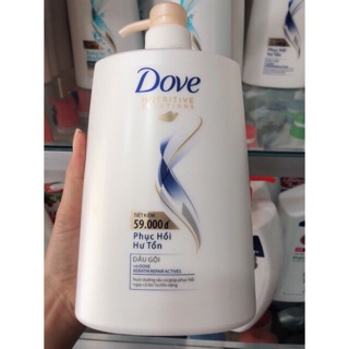 Dầu gội DOVE phục hồi hư tổn 900ml