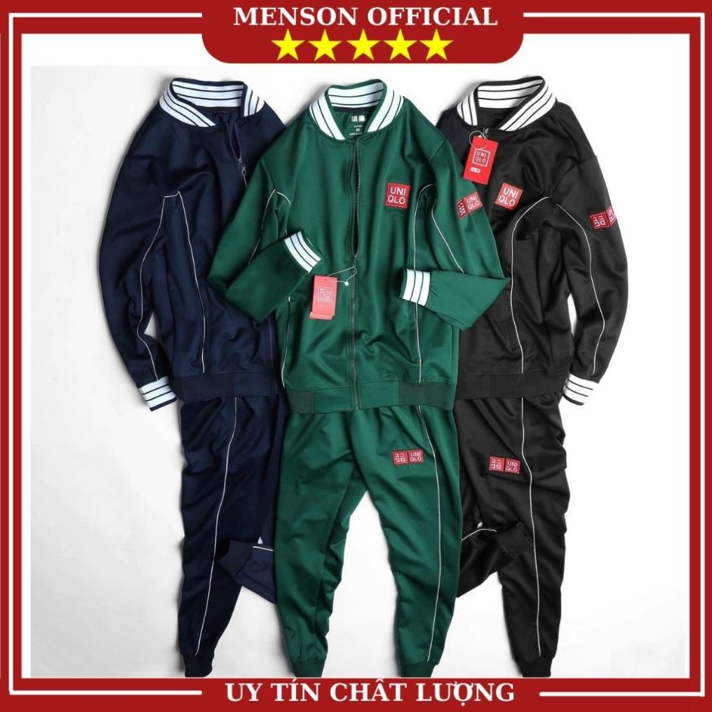 Đồ bộ nam thể thao uniqlo thu đông cao cấp hàng loại 1 Set đồ bộ nam nữ chất nỉ kéo khóa dài tay MENSONS DB015 New