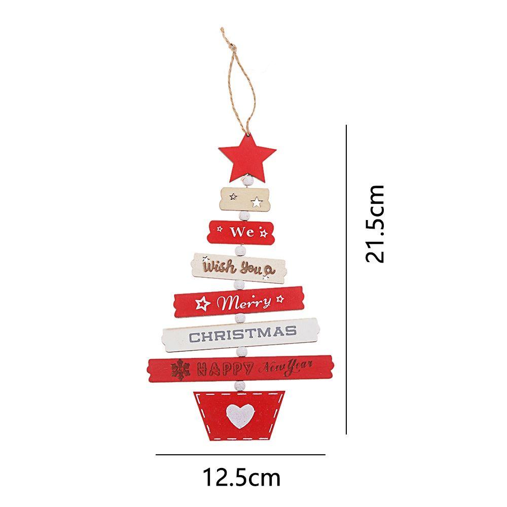 Suubei Phụ Kiện Trang Trí Cây Thông Giáng Sinh Bằng Gỗ