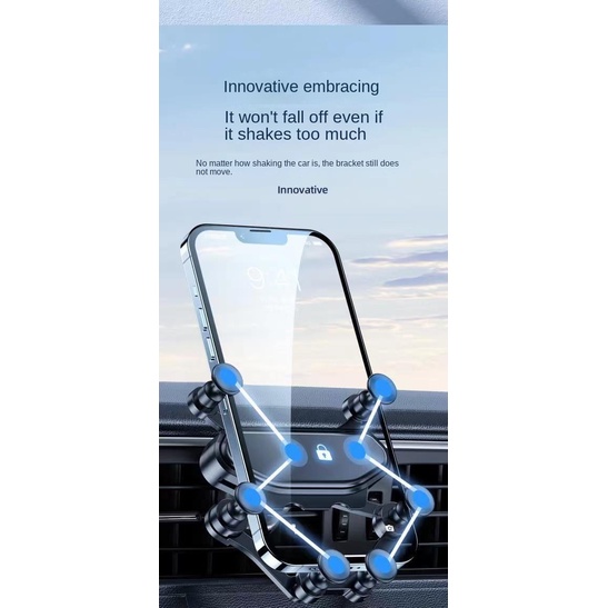Giá Đỡ Điện Thoại Chống Rung Lắc Gắn Lỗ Thông Gió Xe Hơi