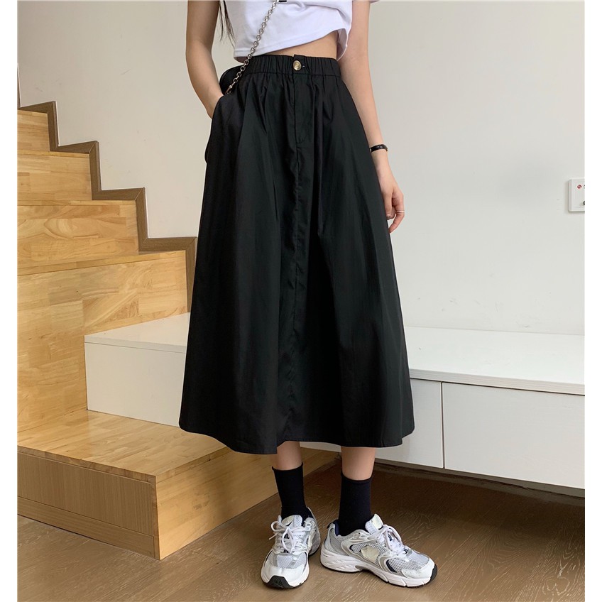 [SẴN] Chân váy Midi Ulzzang Quảng Châu VVD12 | BigBuy360 - bigbuy360.vn
