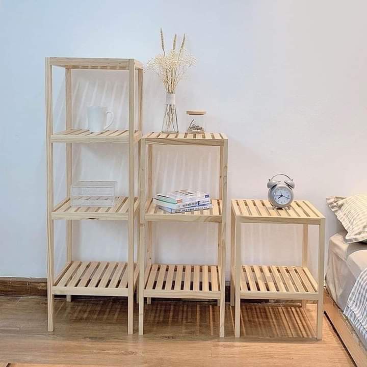 KỆ GỖ ĐA NĂNG 3 TẦNG - SHELF 3F