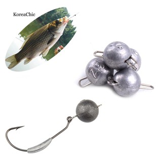 Bộ 5 chì câu cá tròn trọng lượng 2g/4g/6g/8g/12g tùy chọn