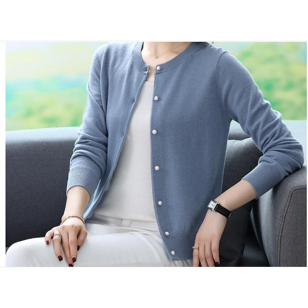 (HÀNG SẴN) Áo Khoác Len Cardigen Thời Trang Phong Cách AL17 - Hàng Quảng Châu Cao Cấp