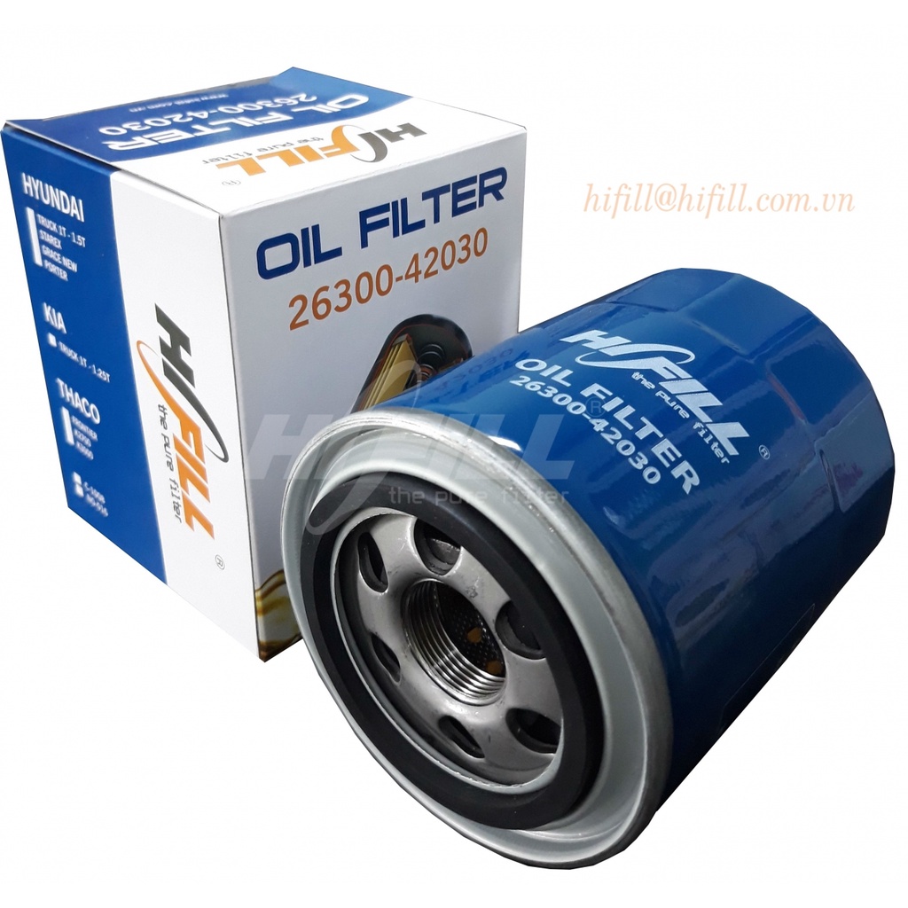 Lọc nhớt xe tải HD 1T, Hyundai truck 1,25t, Kia 1,25T, Kia 1,4T, Kia K2700, Kia Bongo