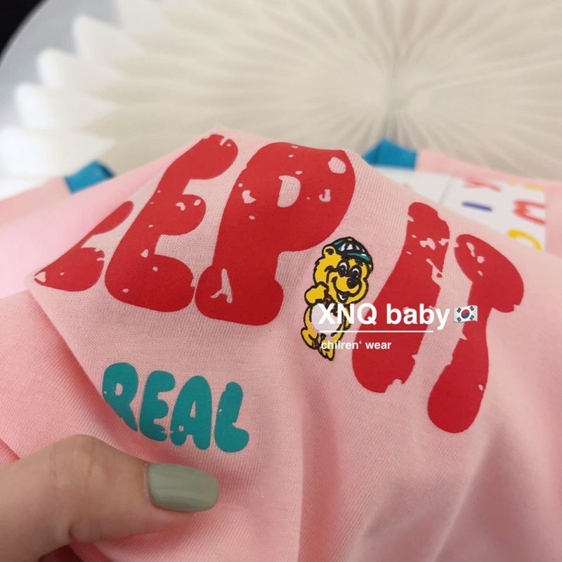 Áo Thun Tay Ngắn 100% Cotton Nguyên Chất In Họa Tiết Dễ Thương Phong Cách Nhật Hàn Cho Bé Trai