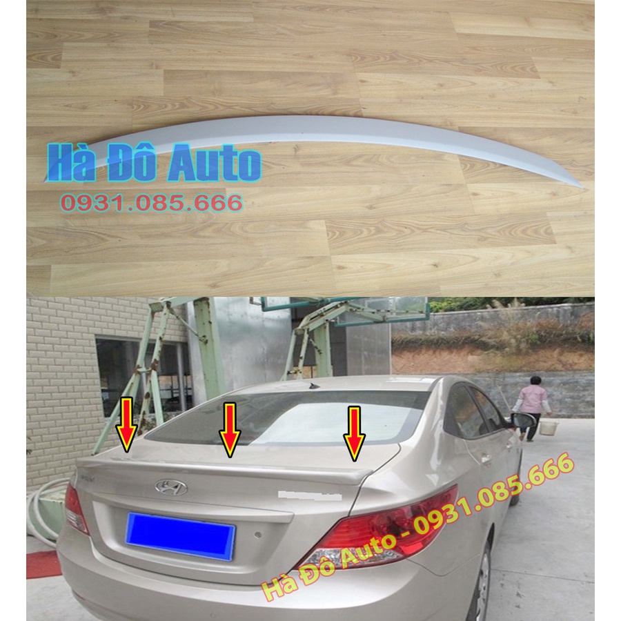 Đuôi Gió Accent 2010 2011 2012 2013 2014 2015 Mẫu Liền Cốp - Đuôi Gió Huyndai Accent 2010/2015 Hàng Mộc Chưa Sơn