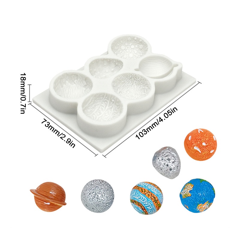 Khuôn Silicone Làm Bánh Hình Các Hành Tinh