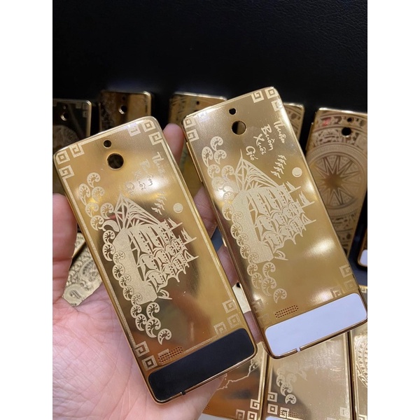 Lưng điện thoại Nokia 515 mạ vàng 18K Thuận buồm Xuôi gió