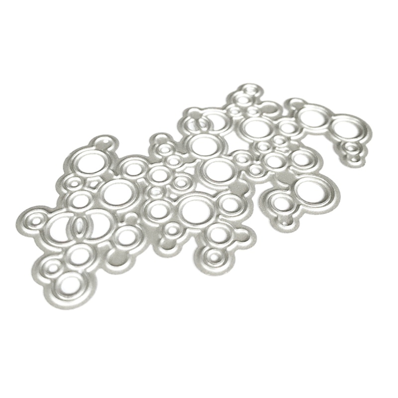 Khuôn Cắt Giấy Làm Từ Kim Loại Hình Tròn In Chữ Trang Trí Scrapbook