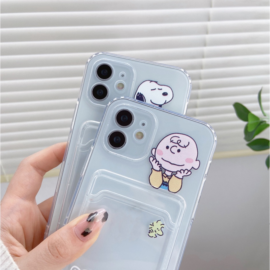 Ốp Điện Thoại Trong Suốt Kèm Ngăn Đựng Thẻ Cho Iphone 11 12 13 12 13 Mini 13 11 12 Pro Max SE 2020 XR X 7 8 6 6s Plus