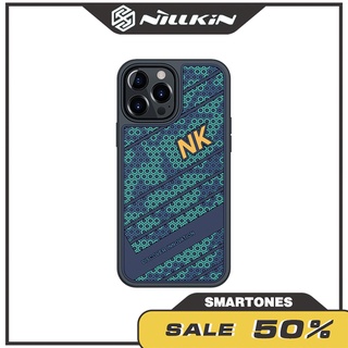 Ốp lưng Nillkin Striker chất liệu silicone chống sốc, kết cấu dạng tổ ong chống trơn trượt iPhone 13/Pro/ Pro Max