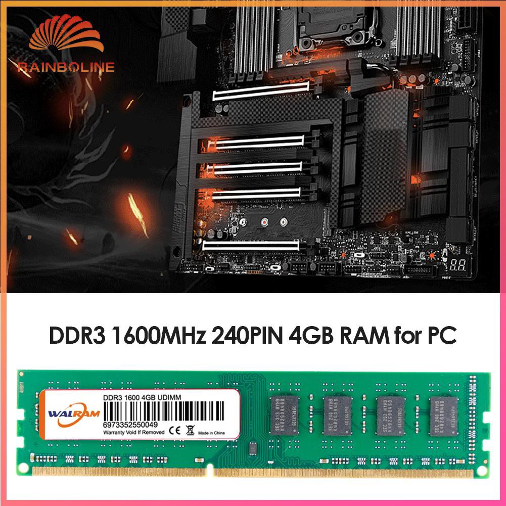 Bảng Mạch Lưu Trữ 240 Pin 4gb Ddr3 Ddriii 1600mhz Cho Máy Tính Bàn | BigBuy360 - bigbuy360.vn